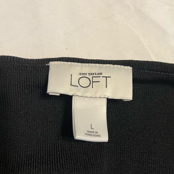 Loft black halter top, euc - Picture 4 of 4